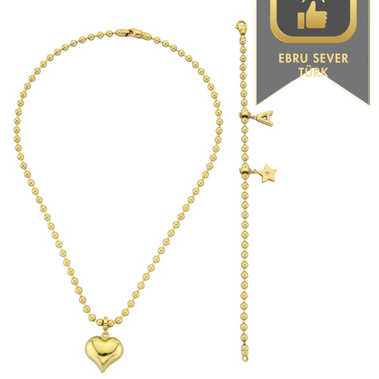 Kalp Charm Kolye