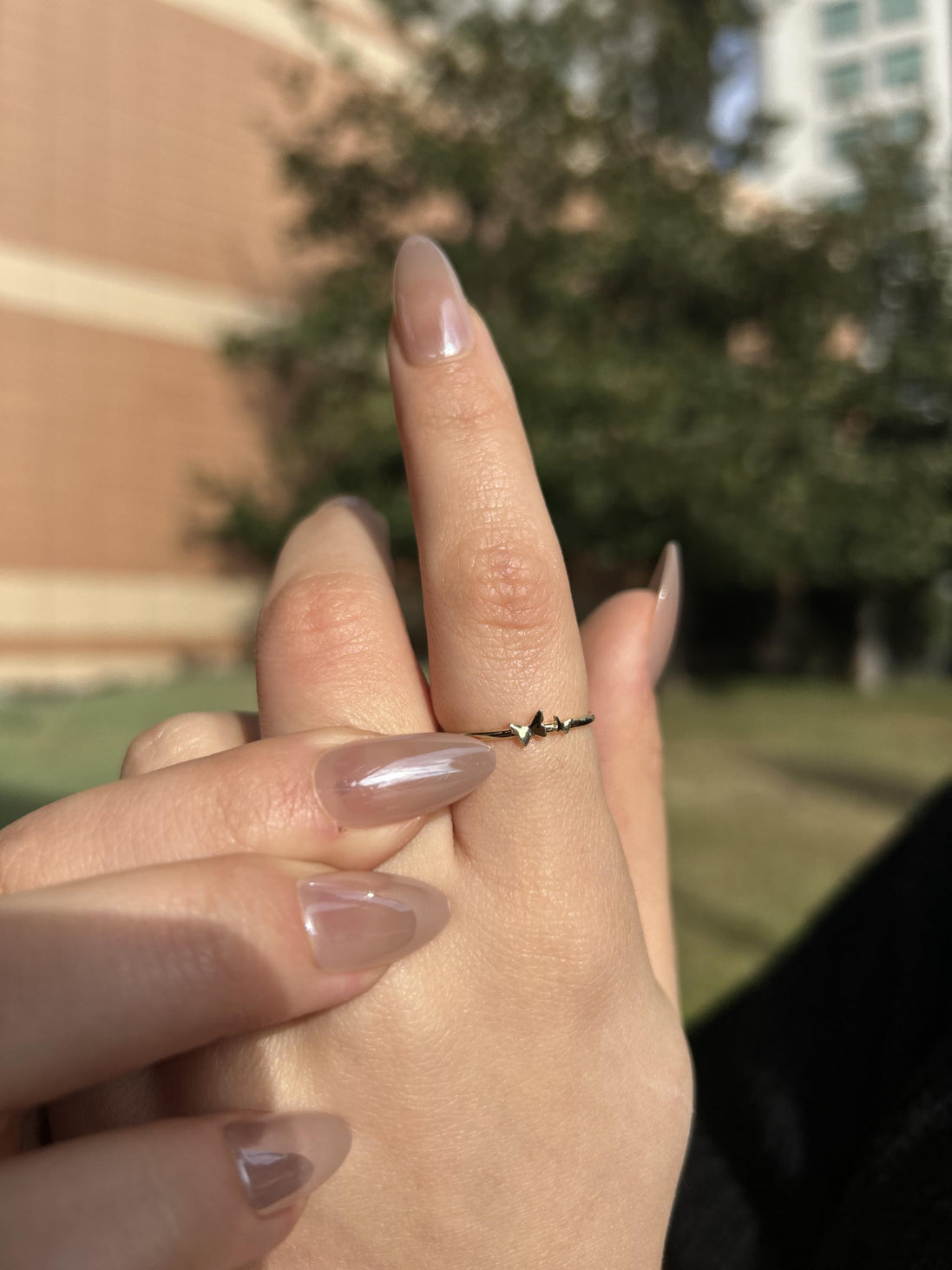 14 Ayar Altın Mini Kelebek Yüzük