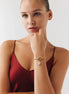 Top Zincir Pembe Lotus Charm Bileklik