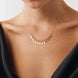 Top Zincir Detay Oval Pullu Shakira Kolye