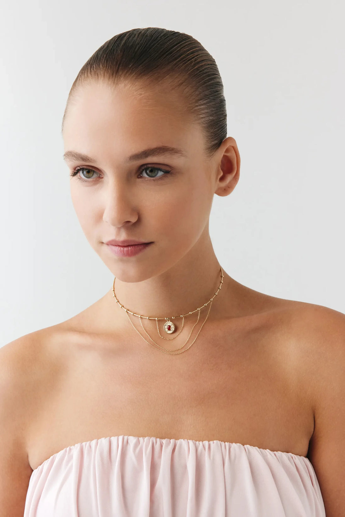 Madalyon Uç Modern Gotik Choker