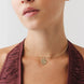 Taşlı Lotus Uçlu Tel Choker