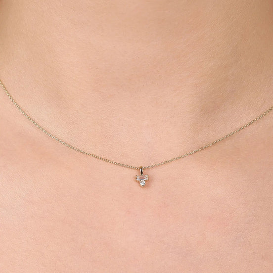 Minimal ve Baget Taşlı Kolye