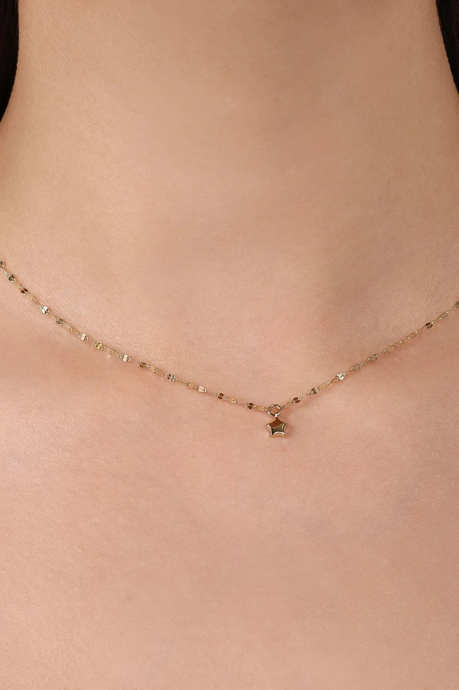 Yıldızlı Ezme Forse Zincir Choker