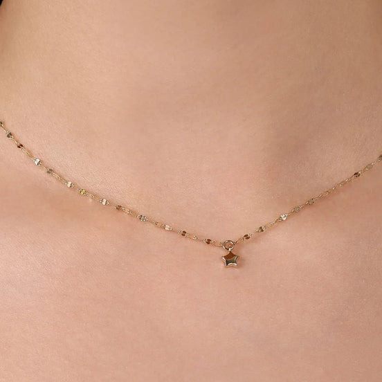 Yıldızlı Ezme Forse Zincir Choker