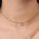 Minimal ve Baget Taşlı Aynalı Zincir Choker