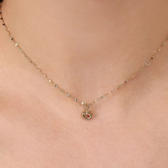Düğümlü Ezme Forse Zincir Choker