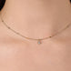 Yuvarlak Taşlı Aynalı Zincir Choker