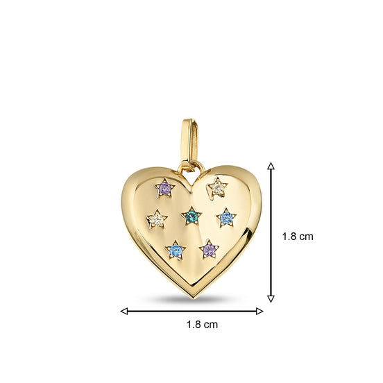 Altın Kalpler Charm