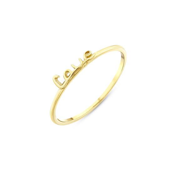 Minimal Love Yazılı Yüzük