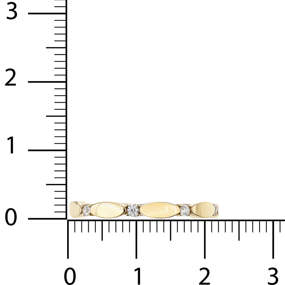 Minimal Sıra Taşlı ve Oval Yüzük