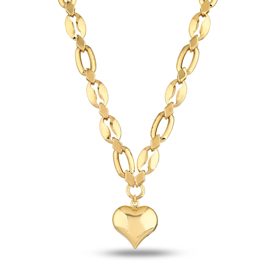 Altın Rich Heart Kolye