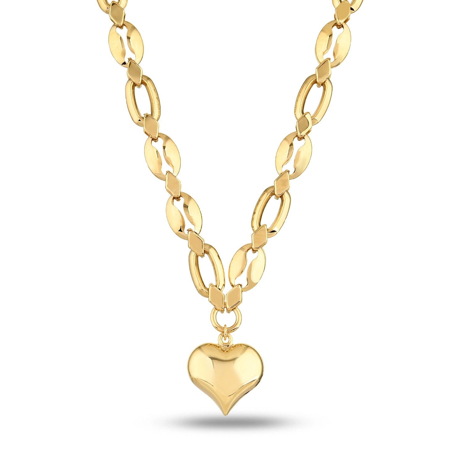 Altın Rich Heart Kolye