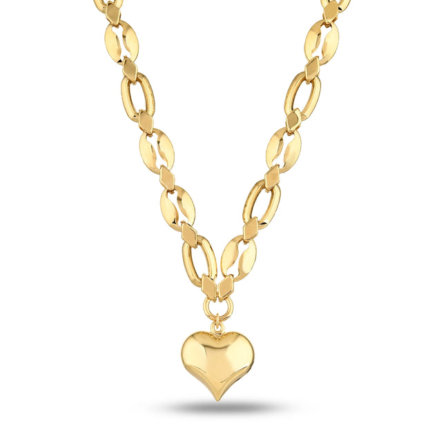 Altın Rich Heart Kolye