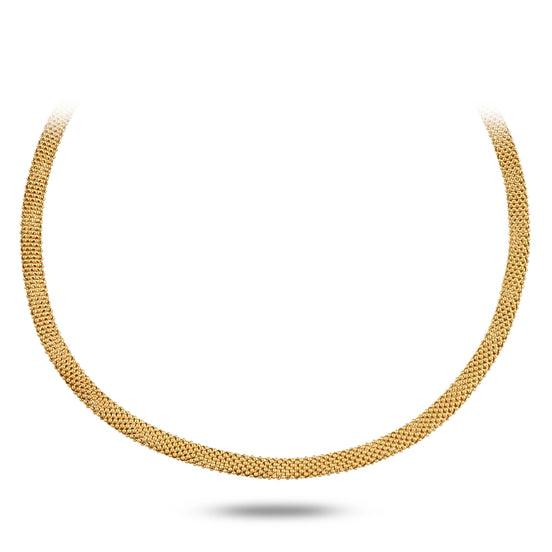 14 Ayar Altın Snake Choker Kolye