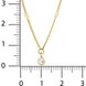 Yuvarlak Taşlı Aynalı Zincir Choker