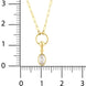Oval Taşlı Ezme Forse Zincir Halkalı ve Toplu Kolye