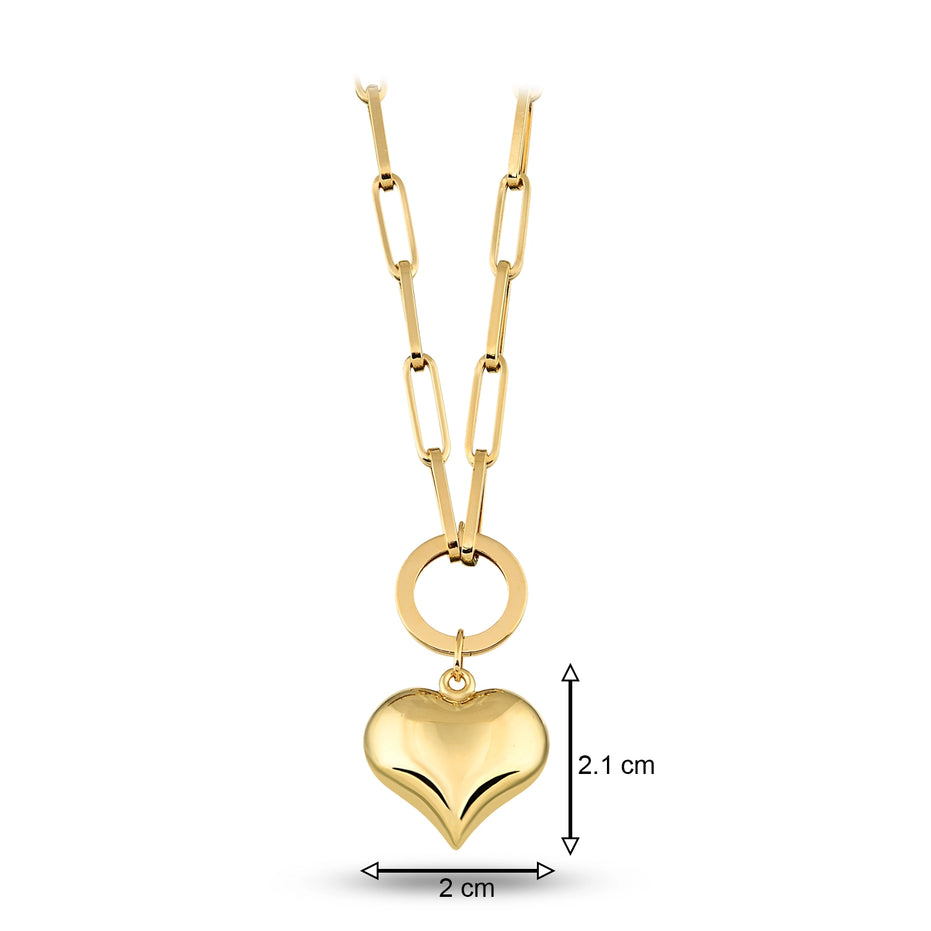 Bomb Kalp Charm Kolye