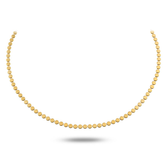 Yuvarlak Ezme Zincir Choker
