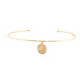 Taşlı Lotus Uç Tel Choker
