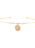 Taşlı Lotus Uç Tel Choker