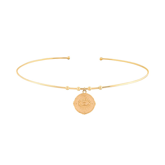Göz Damga Uçlu Tel Choker