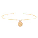 Taşlı Lotus Uçlu Tel Choker