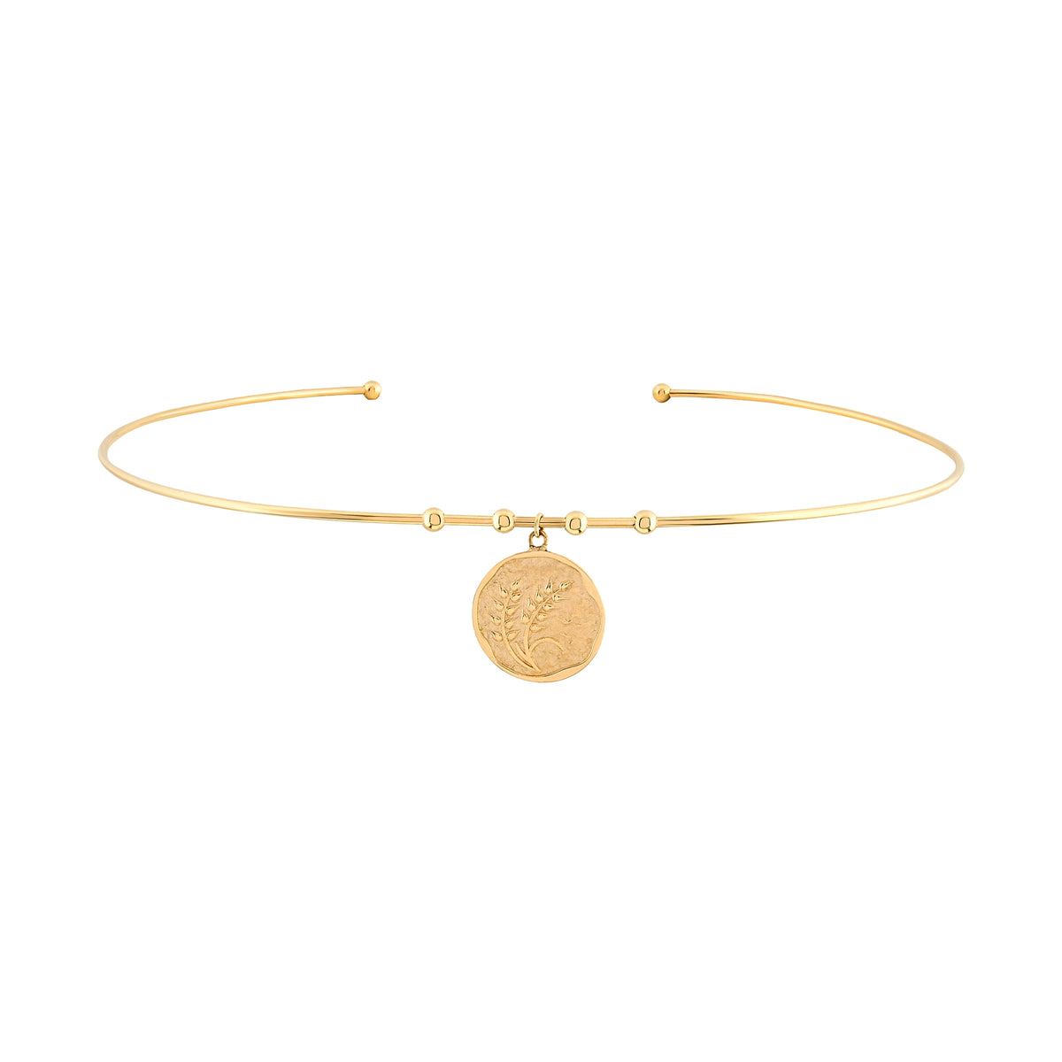 Başak Damga Uçlu Tel Choker