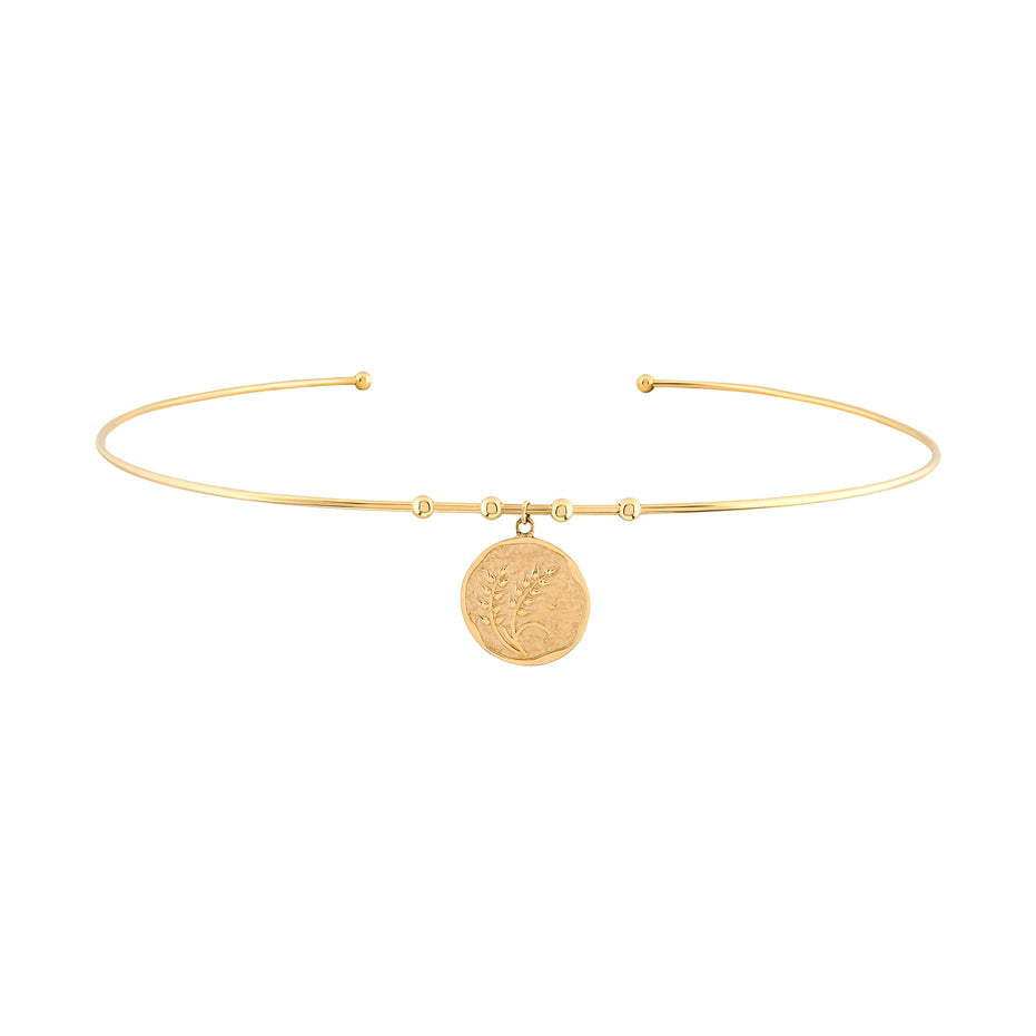 Başak Damga Uçlu Tel Choker