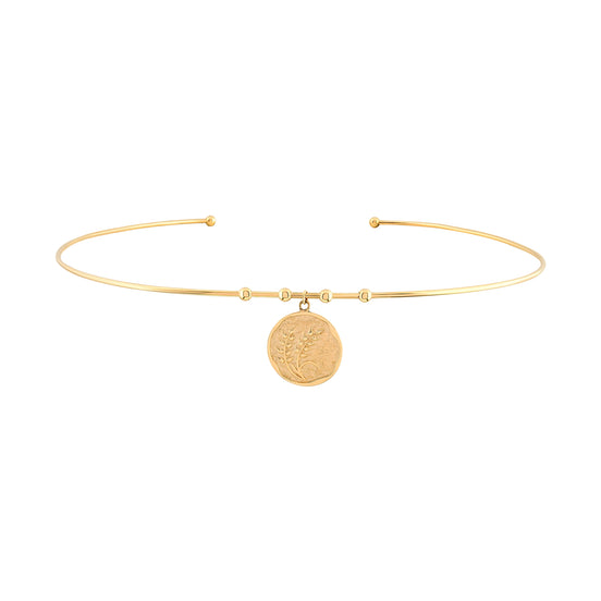 Başak Damga Uçlu Tel Choker