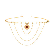 Madalyon Uç Modern Gotik Choker