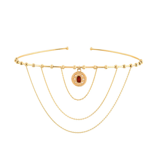 Madalyon Uç Modern Gotik Choker