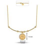 Lotus Uç Tel Kolye