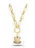 Mor Lotus Charm Kolye
