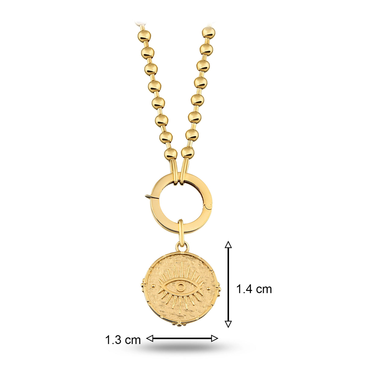Göz Damga Charm Kolye