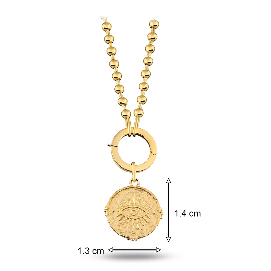 Göz Damga Charm Kolye