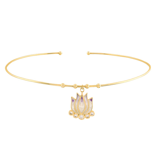 Mor Lotus Tel Choker