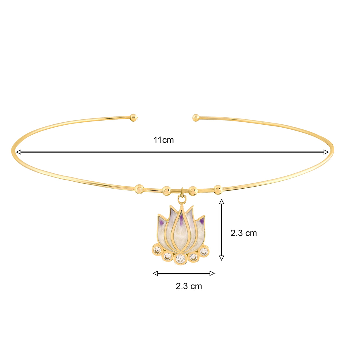 Mor Lotus Tel Choker