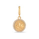 Taş Detay Lotus Charm
