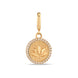 Taş Detay Lotus Charm