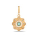 Mavi Çiçek Madalyon Charm