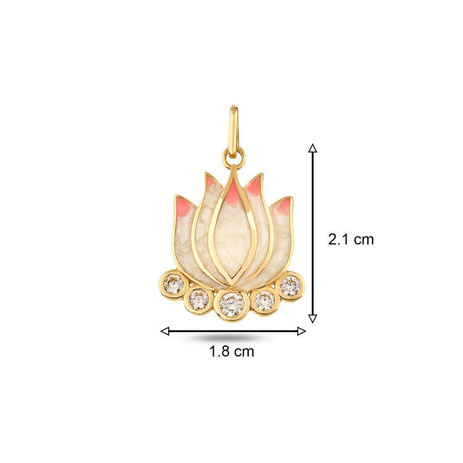 Pembe Lotus Koye Charm