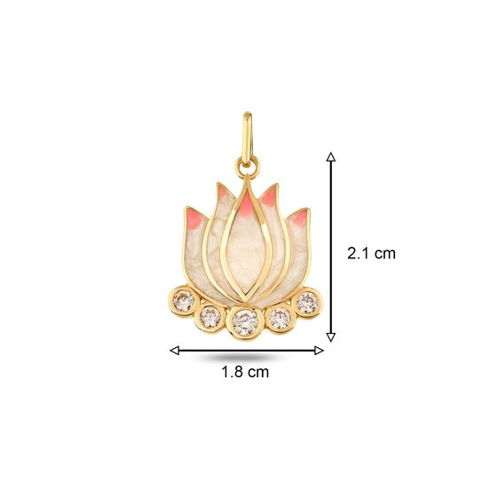 Pembe Lotus Koye Charm