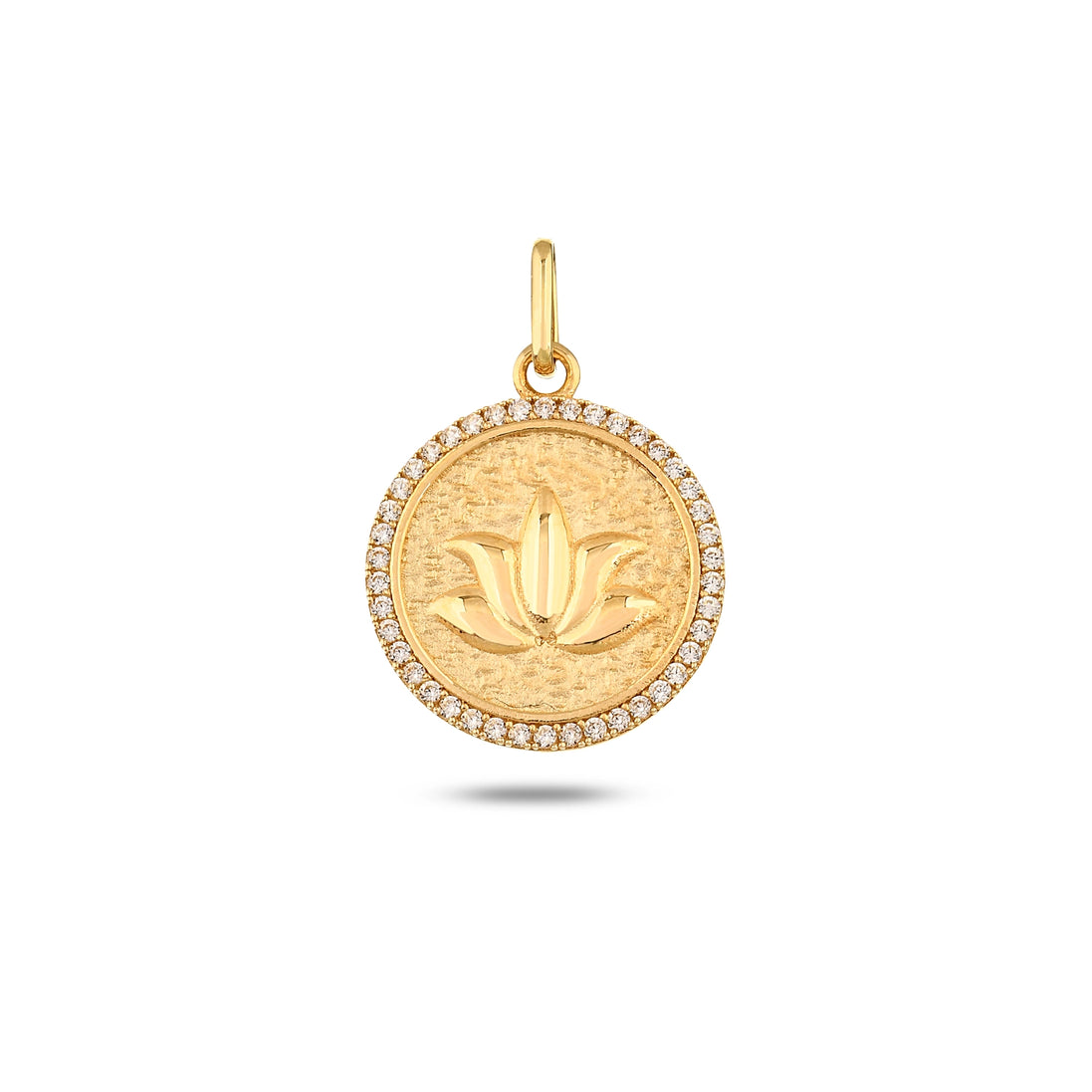 Lotus Damga Kolye Charm