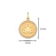 Lotus Damga Kolye Charm
