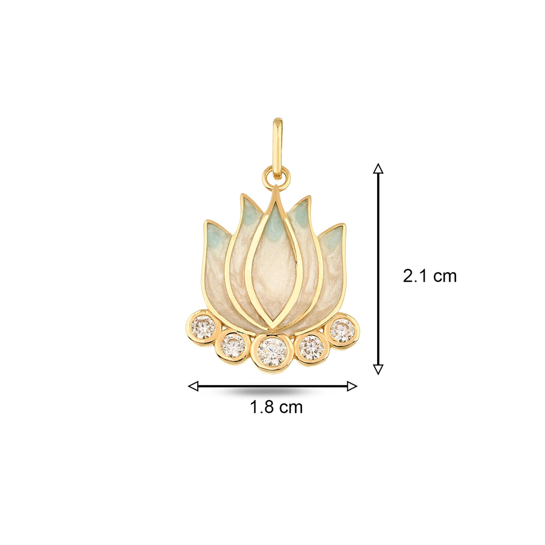 Mavi Lotus Kolye Charm