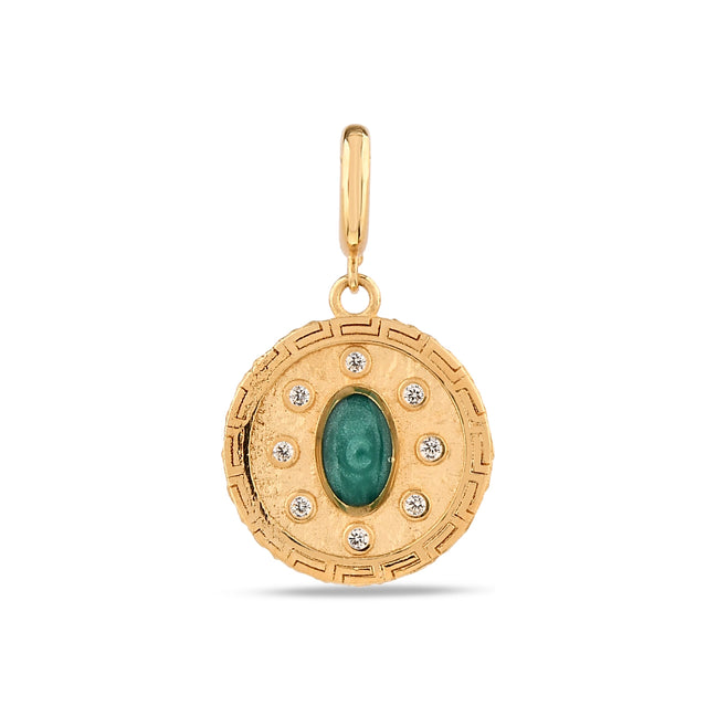 Yeşil Madalyon Charm