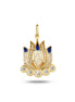 Lacıvert Lotus Kolye Charm