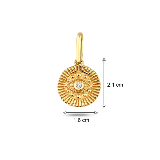 Göz Damga Kolye Charm