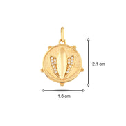 Taşlı Lotus Kolye Charm